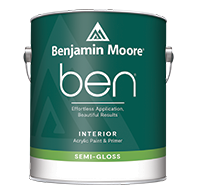 Peinture d'intérieur à base d'eau ben - semi-brillante F627