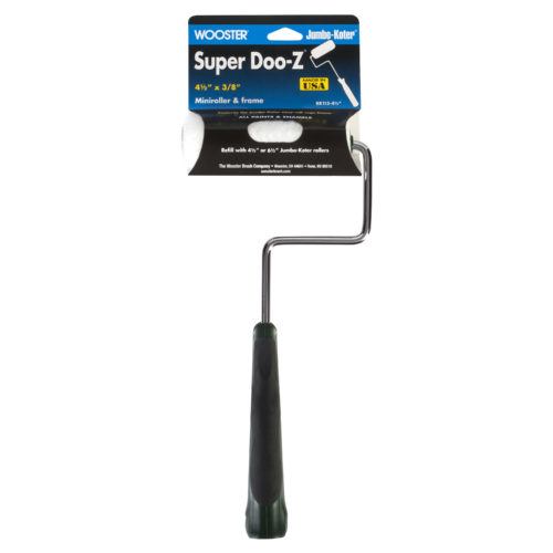 Wooster Koter Super Doo-Z 4-1/2 po W Mini rouleau à peinture cadre et couvercle extrémité filetée