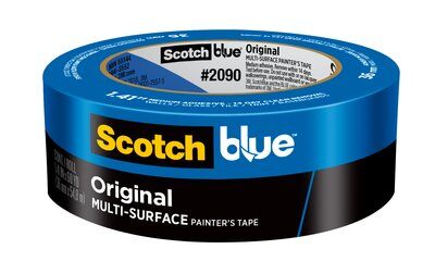 Ruban de peintre ScotchBlue™ - 60 m de long, 1-13/32 po de large, 5,4 mil d'épaisseur, bleu