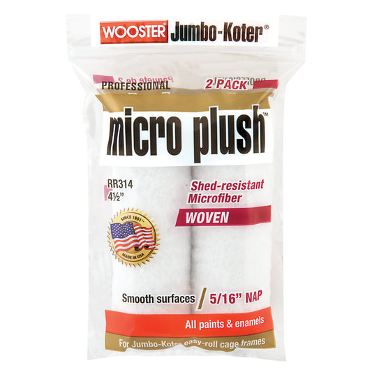 Wooster Jumbo-Koter Micro Plush Housse de rouleau en microfibre 6,5 x 5/16 Lot de 2