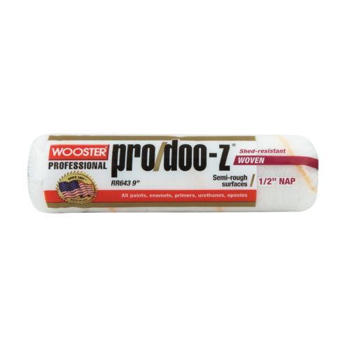 Wooster Pro/Doo-Z Tissu 3/4 po x 18 po W Housse de rouleau à peinture régulière 1 paquet